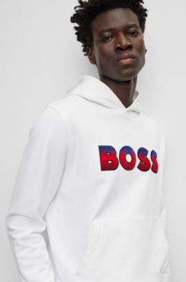 Stylish White Hoodies for Men by HUGO BOSS | Designer Menswear