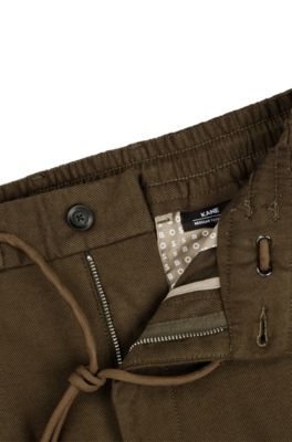 BOSS - Slim-Fit Twill-Hose aus Baumwoll-Mix 