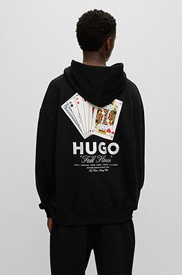 Hugo dayfun cheap logo hooded sweatshirt