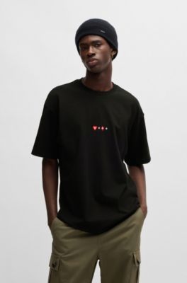 hugo boss mens black t shirt
