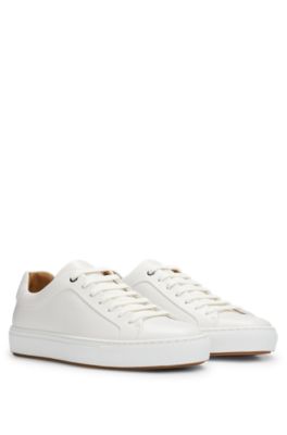 Hugo boss white leather sneakers new arrivals