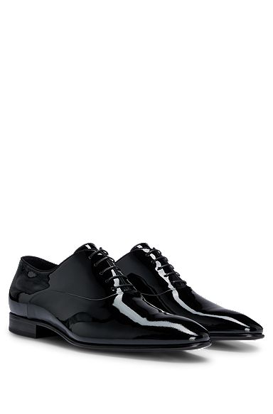 Oxford-Schuhe aus Leder mit Innenfutter aus Leder, Schwarz