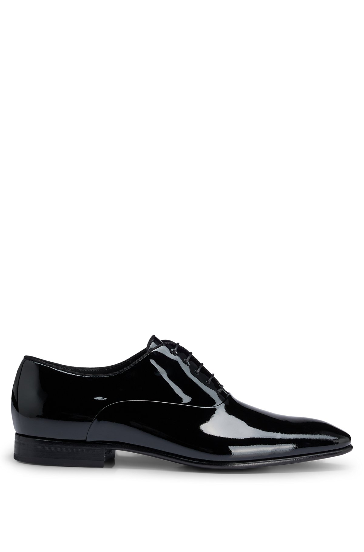 Chaussures Oxford en cuir avec doublure en cuir, Noir