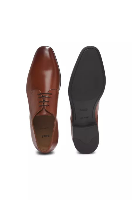 Leather Derby shoes with rubber sole
