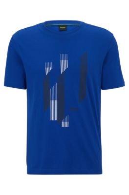BOSS Cottonjersey Tshirt with seasonal artwork