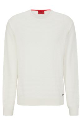 Hugo boss on sale sweater white