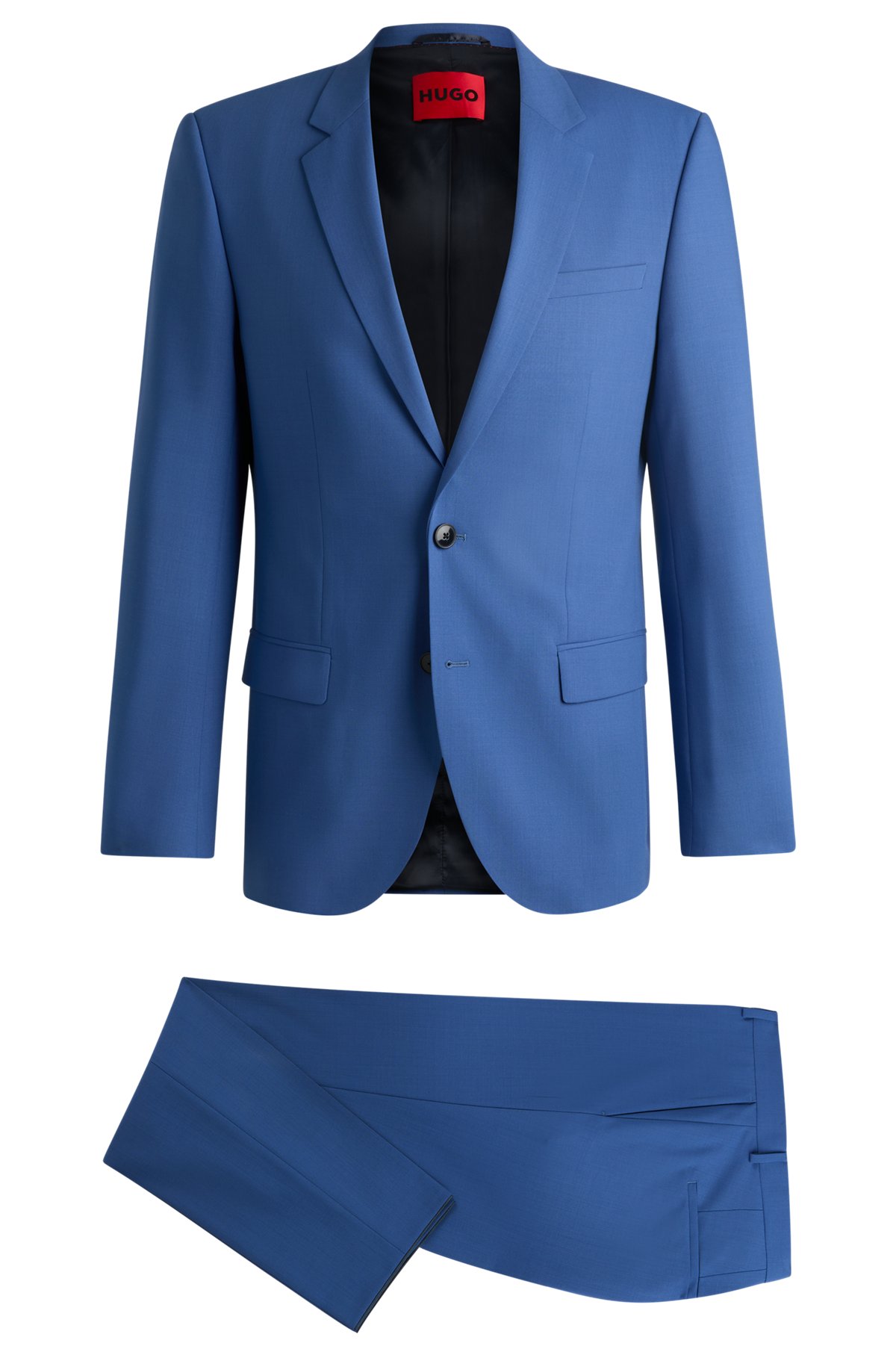 HUGO - Slim-fit suit in performance-stretch fabric