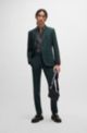 Extra-slim-fit suit in performance-stretch fabric, Dark Green