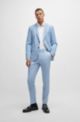Extra-slim-fit suit in performance-stretch fabric, Light Blue