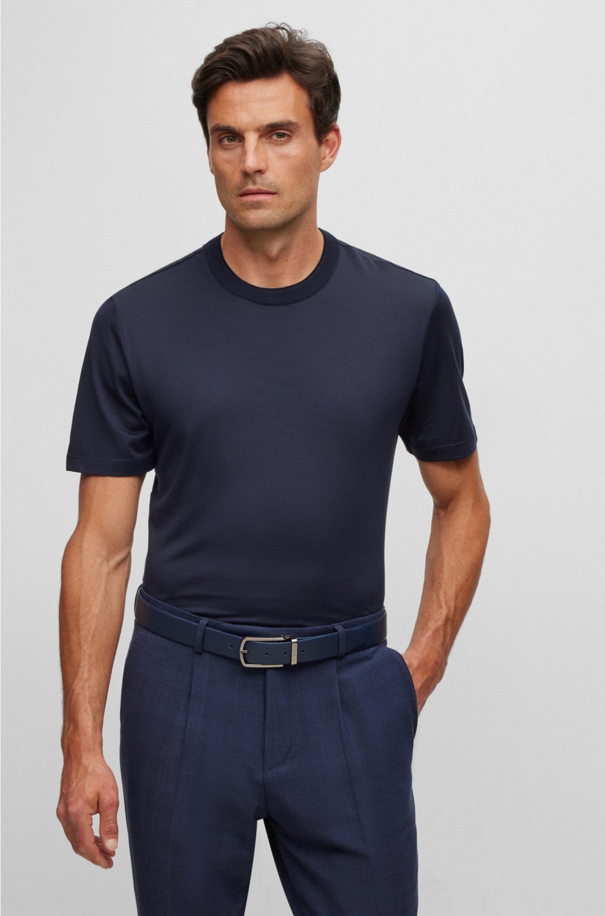 Silk polo shirt Louis Vuitton Grey size XXL International in Silk