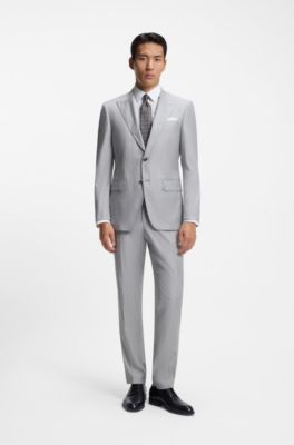 Slim-fit shirt in easy-iron cotton poplin, White