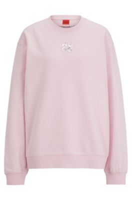 Hugo boss sweatshirt pink hotsell