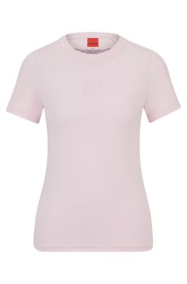 Pink hugo boss clearance t shirt