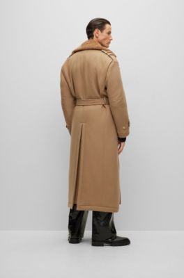 BOSS Italianmade overcoat in virgin wool and cashmere