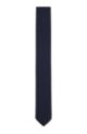 Stropdas van een kreukbestendige wolmix, Donkerblauw