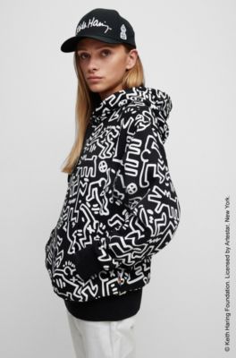 Keith Haring Primark Sudadera Negra Sudadera Con Capucha Negro