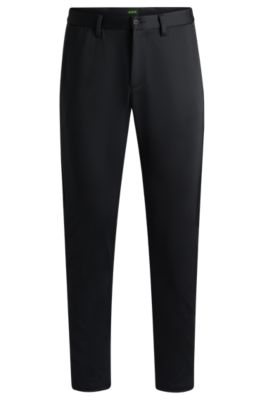 BOSS Slimfit trousers in waterproof softshell material