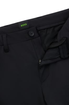 BOSS - Slim-Fit Hose aus wasserdichtem Softshell 