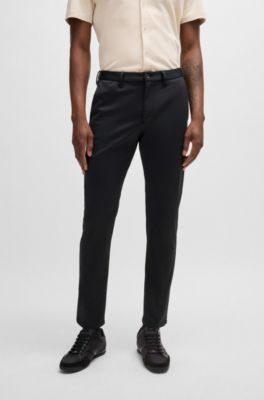 BOSS - Slim-Fit Hose aus wasserdichtem Softshell 