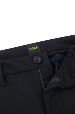 BOSS - Regular-Fit Hose aus wasserdichtem Softshell 