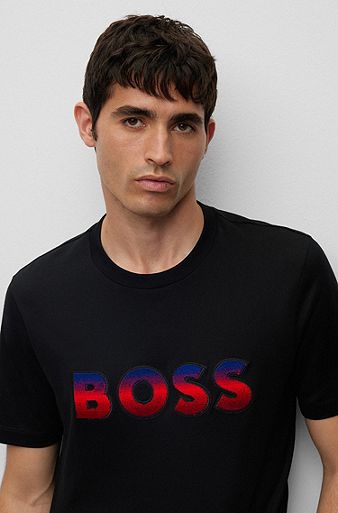 BOSS Orange T-Shirts, Pack of 2, Black, S