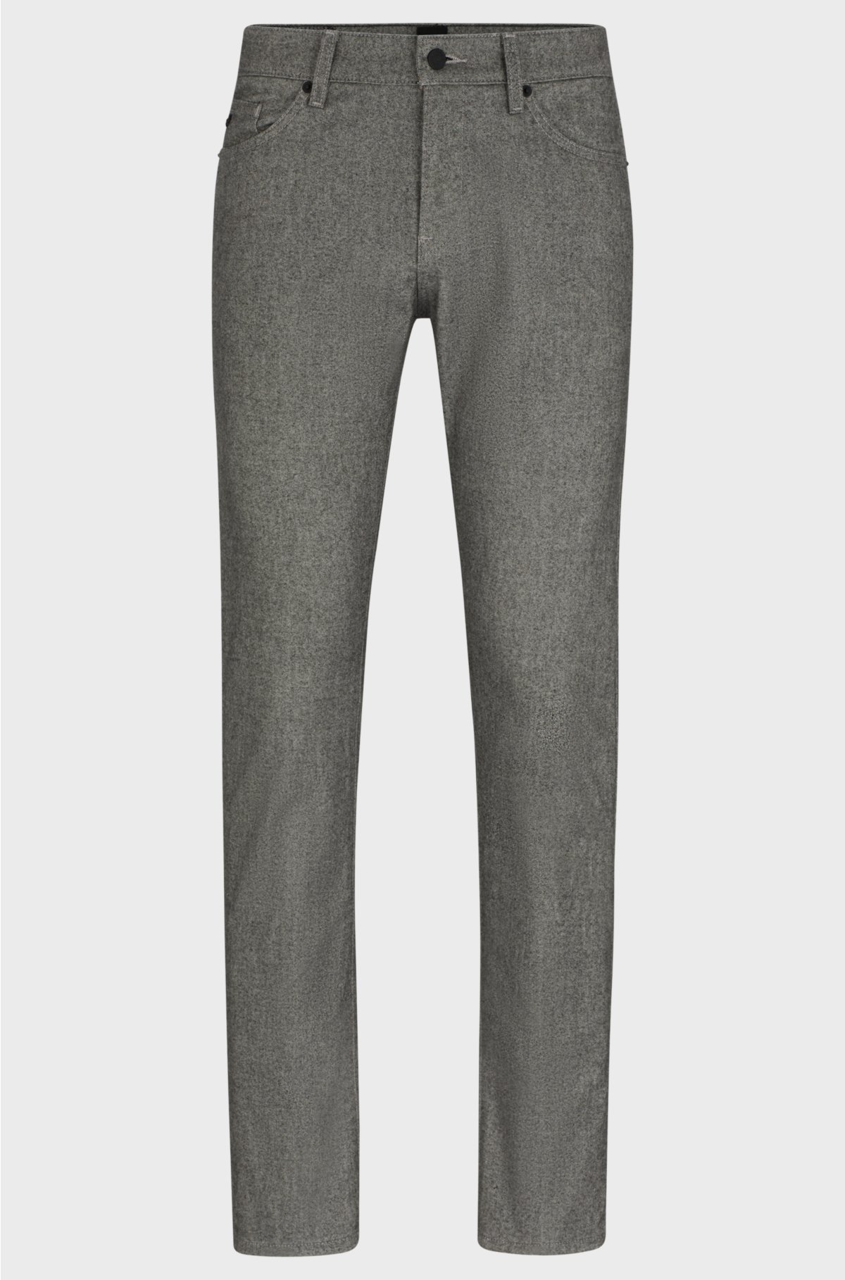Slim-fit jeans in two-tone brushed twill, Grey