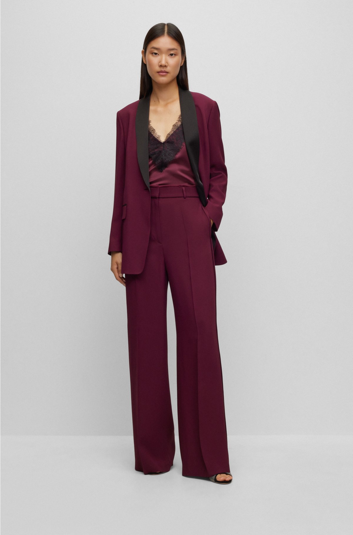 Women's Red Trousers, Dark Red & Maroon Trousers