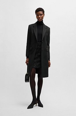 Hugo boss virgin wool on sale coat