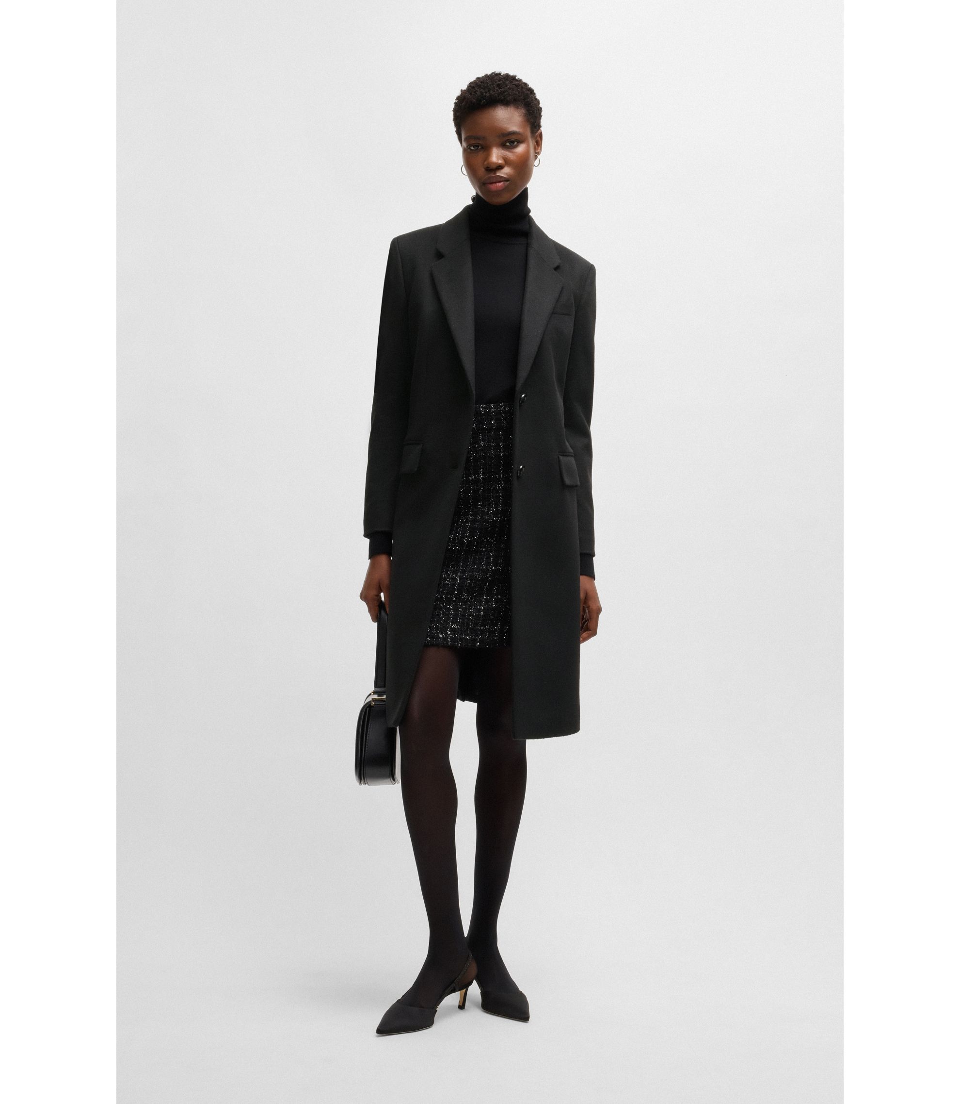 BOSS スリムフィット ビジネスコートバージンウール/カシミア 新品未使用 BOSS - スリムフィットコート バージンウール／カシミア