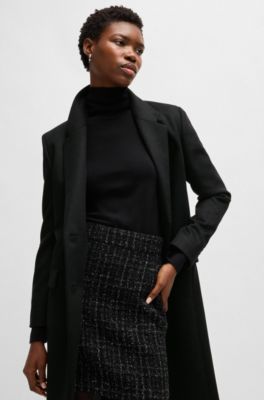 BOSS スリムフィット ビジネスコートバージンウール/カシミア 新品未使用 BOSS - スリムフィットコート バージンウール／カシミア