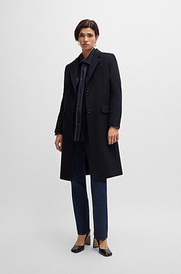 Hugo boss slim fit on sale coat