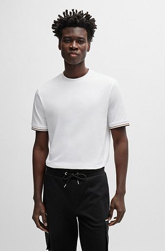 Men T-Shirts | HUGO White Men Stylish by BOSS BOSS for
