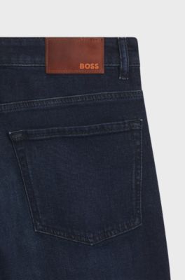 Maine regular-fit jeans in blue comfort-stretch denim, Dark Blue