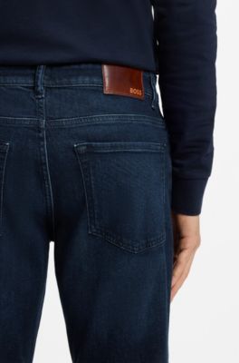 Maine Regular-Fit Jeans aus bequemem Stretch-Denim in Blau, Dunkelblau