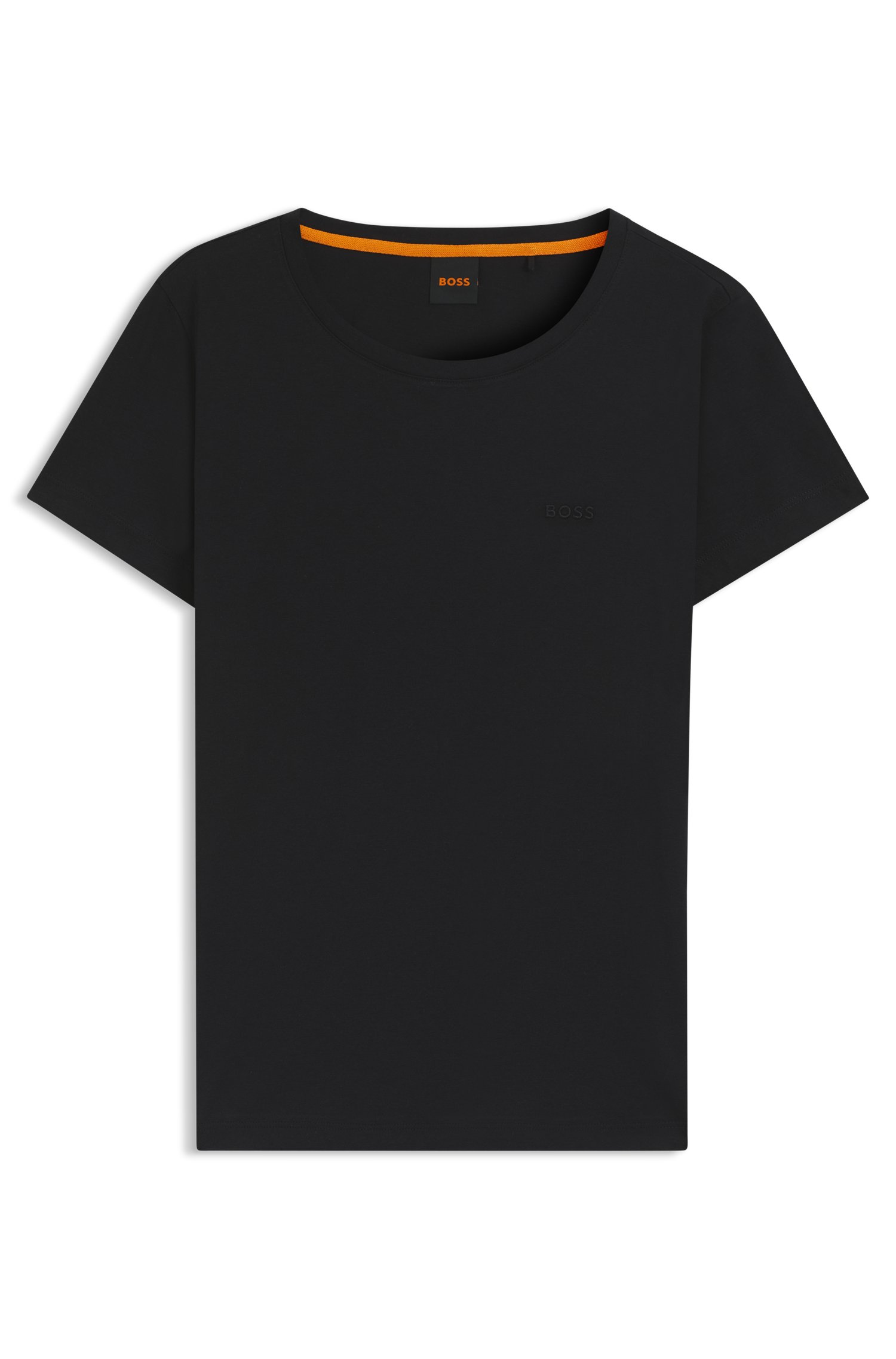 Boss Slim-fit T-shirt in cotton with logo detail dam