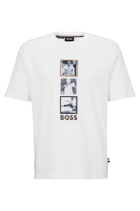 Hugo Boss Boss X Bruce Lee Gender-neutral T-shirt With Special Artwork In White