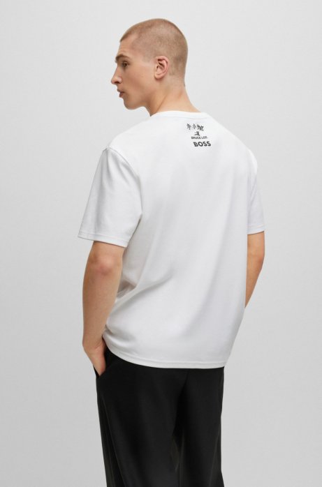 Hugo Boss Boss X Bruce Lee Gender-neutral T-shirt With Special Artwork In White