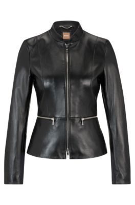 Womens Boss Leather Jacket Discount | bellvalefarms.com