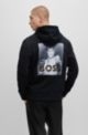 BOSS x Bruce Lee gender-neutral hoodie with special artwork, Black