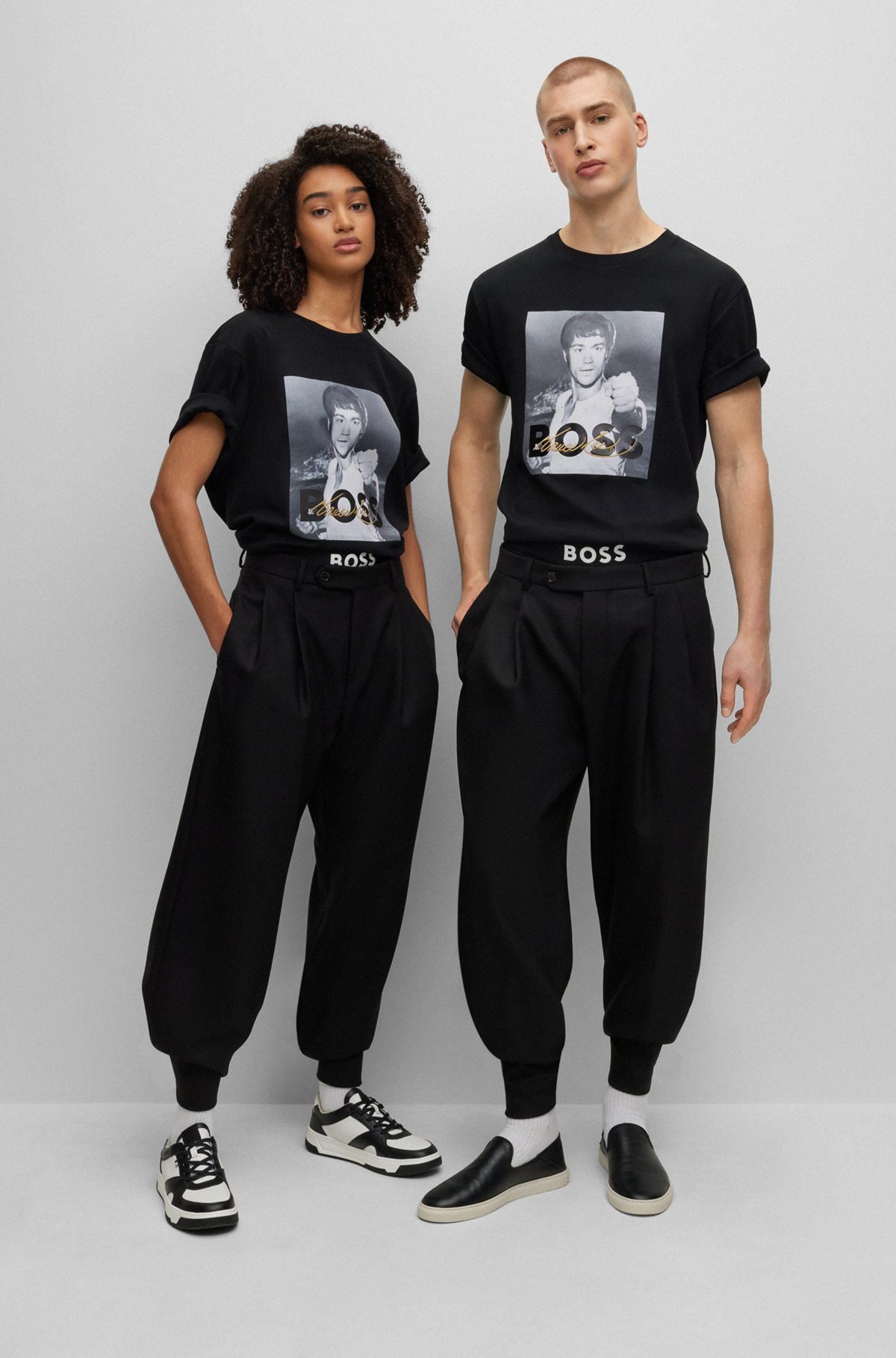 Articulatie insluiten Baffle BOSS - BOSS x Bruce Lee genderneutraal T-shirt met foto-artwork