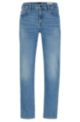 Regular-Fit Jeans aus blauem Super-Stretch-Denim, Blau
