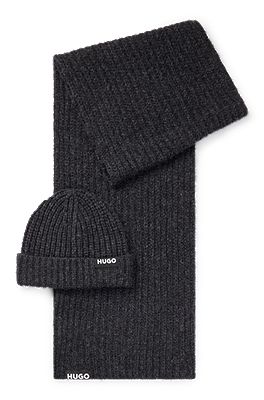 Hugo boss hat and shop scarf set