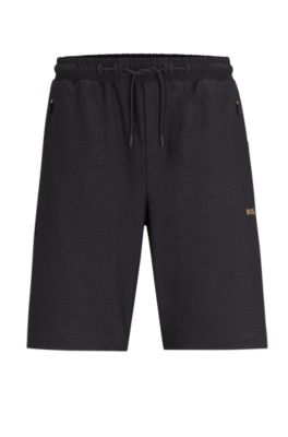 BOSS - Regular-fit shorts with decorative reflective pattern