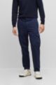 Pantalon cargo en coton stretch, Bleu foncé