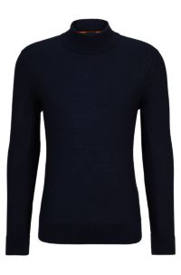 Pullover aus Schurwoll-Mix, Dunkelblau