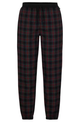 Red best sale checkered sweatpants