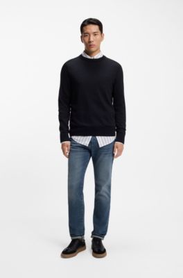 Maine regular-fit jeans in blue comfort-stretch denim, Blue
