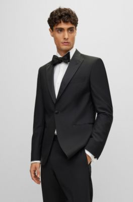 Round brass cufflinks with enamel insert, Black