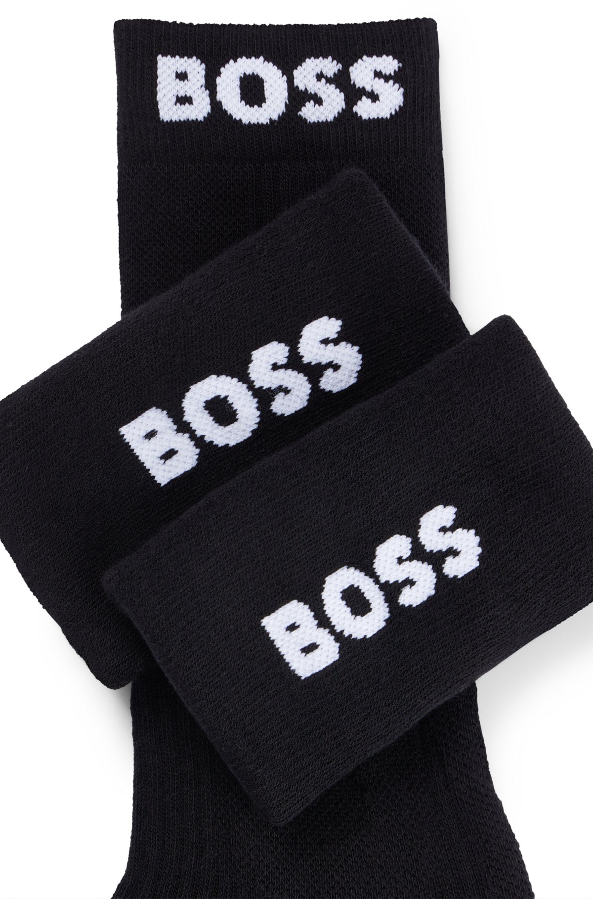 Logo-trimmed regular-length socks and wristbands gift set, Black