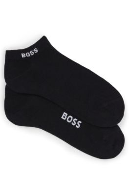 BOSS - Two-pack of cotton-blend ankle-length socks